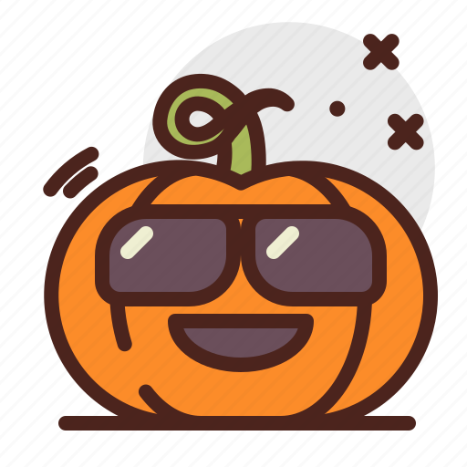 Sunglasses, pumpkin, halloween, emoji icon - Download on Iconfinder