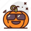 sunglasses, pumpkin, halloween, emoji 