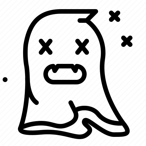 Halloween, ghost, emoji, dead icon - Download on Iconfinder