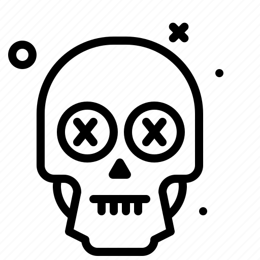 Halloween, skull, emoji, dead icon - Download on Iconfinder