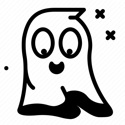 Happy, ghost, emoji, halloween icon - Download on Iconfinder