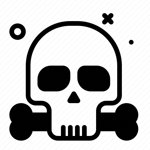 Bone, emoji, skull, halloween icon - Download on Iconfinder