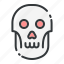 creepy, dead, halloween, skull 