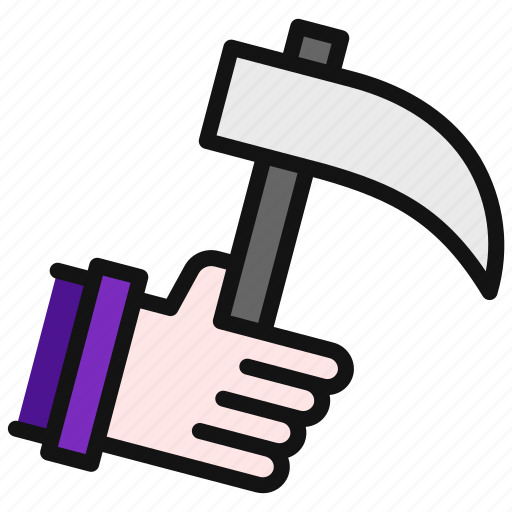 Weapon, grim, reaper, halloween, scythe icon - Download on Iconfinder