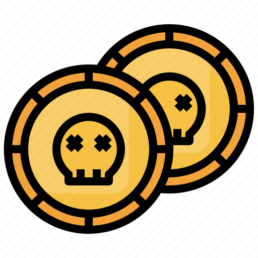 Miscellaneous, pirate, coin, halloween, skull icon - Download on Iconfinder