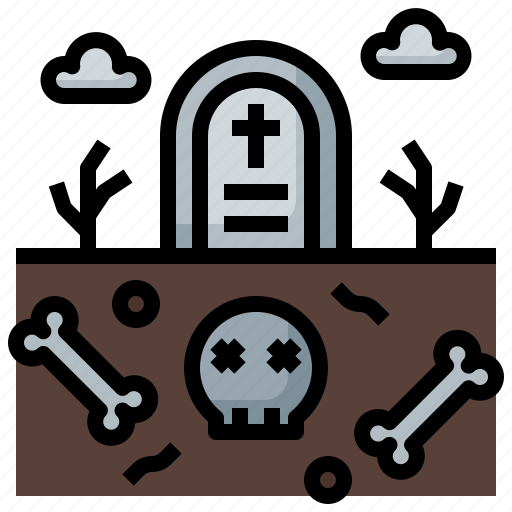 Tombstone, graveyard, scary, dead, grave icon - Download on Iconfinder