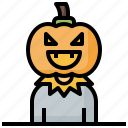 costume, scarecrow, props, character, pumpkin