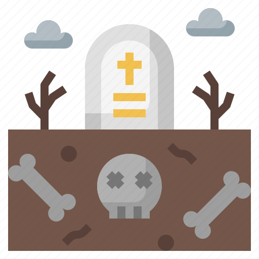 Tombstone, dead, graveyard, grave, scary icon - Download on Iconfinder