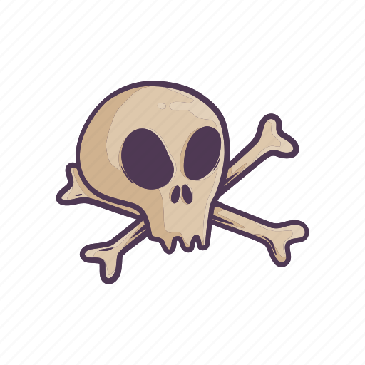 Bones, skull, skeleton, horror, spooky, halloween, scary icon - Download on Iconfinder