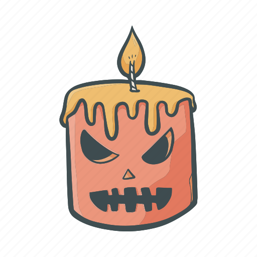 Candle, horror, spooky, spook, halloween, scary, ghost icon - Download on Iconfinder