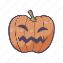 pumpkin, vegetable, horror, spooky, spook, halloween, scary, creepy, ghost