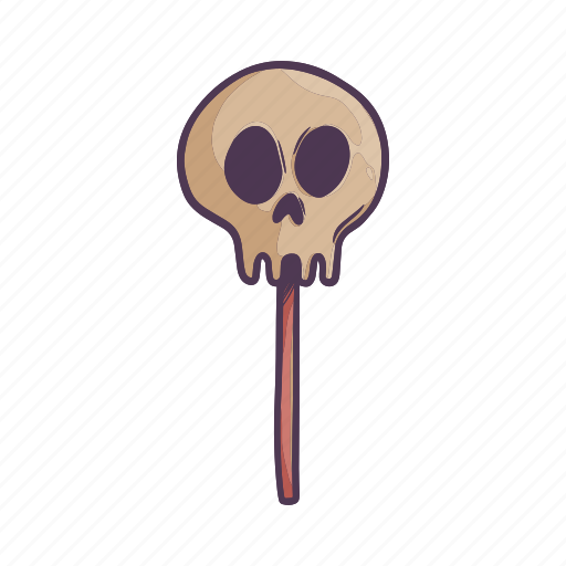 Skull, lolipop, horror, spooky, spook, halloween, scary icon - Download on Iconfinder