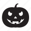 pumpkin, face, halloween, horror, pumpkin icon, sad 