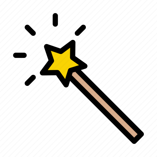 Halloween, magician, stick, wand, wizard icon - Download on Iconfinder