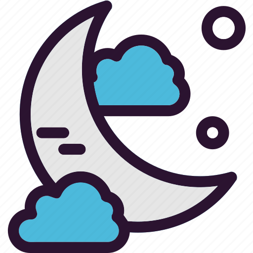 Cloud, midnight, moon, night icon - Download on Iconfinder