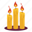candle, birthday, halloween, spooky, dcoration, sticker, illustration, fir 