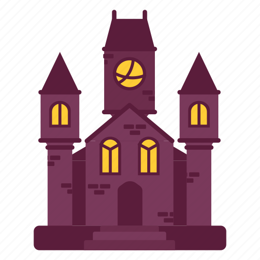 Vampire, castle, halloween, spooky, dcoration, sticker, illustration icon - Download on Iconfinder