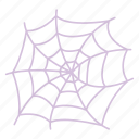 web, halloween, spooky, dcoration, sticker, illustration, spider