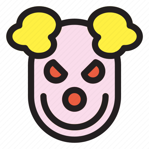Clown, halloween, horror, scary, spooky icon - Download on Iconfinder