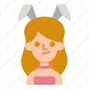 bunny, girl, costume, female, user 
