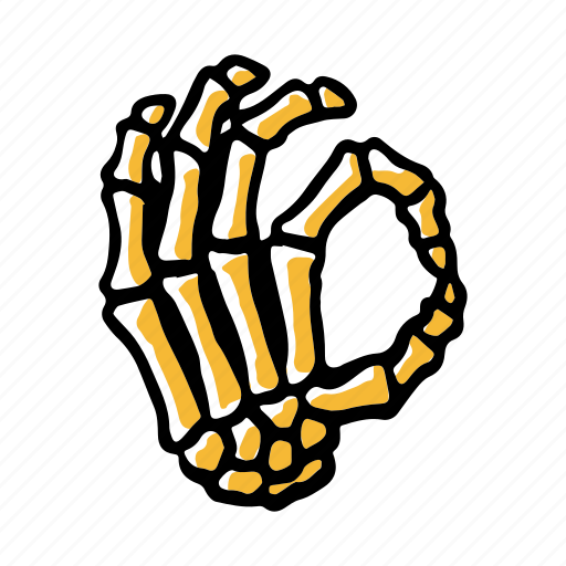 Bones, finger, halloween, hand, horror, scary, skeleton icon - Download on Iconfinder