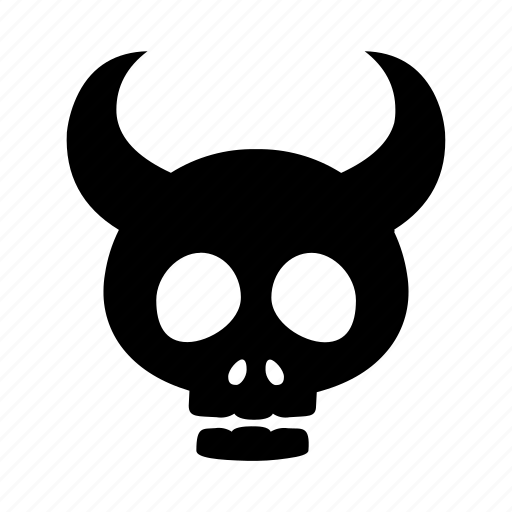 Evil, halloween, horn, skull icon - Download on Iconfinder