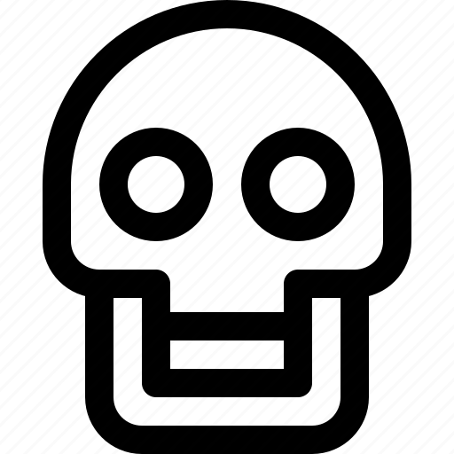 Skull, cranium, head, bones, halloween, death, dead icon - Download on Iconfinder