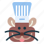 hamster, rodent, rat, chef, animal 