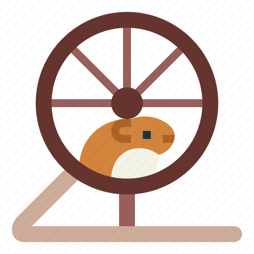 Hamster, rat, rodent, wheel, animal icon - Download on Iconfinder
