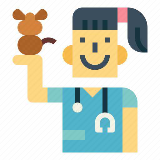 Docter, woman, pet, veterinary, rodent icon - Download on Iconfinder