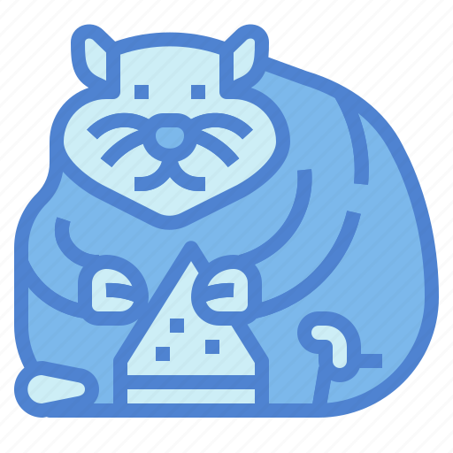 Watermelon, animal, rodent, hamster, rat icon - Download on Iconfinder