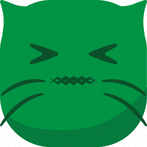 Cat, emoji, emoticon, gross, hurt, sick, smiley icon - Download on Iconfinder