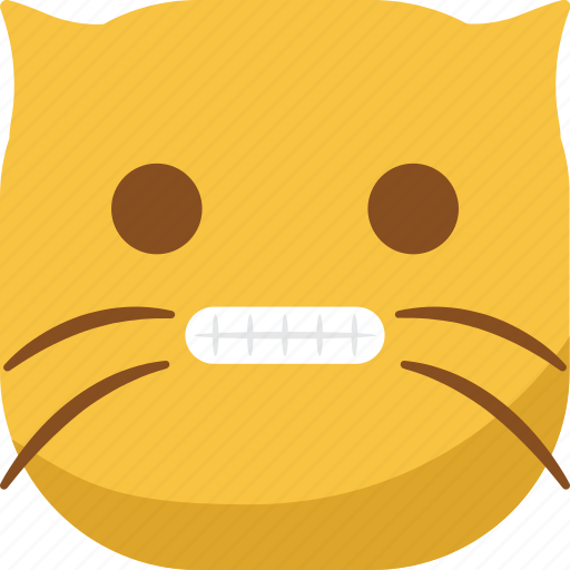 Cat, emoji, emoticon, smile, smiley, smirk, teeth icon - Download on Iconfinder