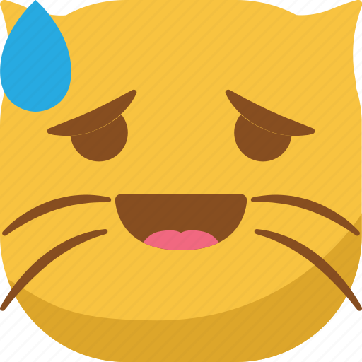 Cat, emoji, emoticon, smiley, surprised, wondering icon - Download on Iconfinder
