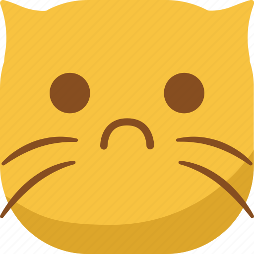 Cat, emoji, emoticon, sad, smiley icon - Download on Iconfinder