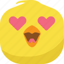 chick, chicken, emoji, happy, love, lovely, smiley 
