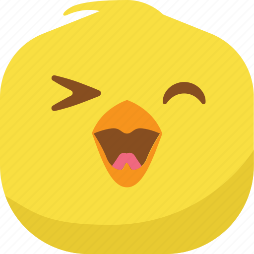 Chick, chicken, emoji, happy, smile, smiley icon - Download on Iconfinder