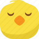 chick, chicken, emoji, sad, smiley