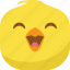 avatar, chick, chicken, emoji, happy, laugh, smiley 