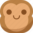 chipms, emoji, emoticon, happy, monkey, smile, smiley 