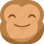 chipms, emoji, emoticon, happy, monkey, smiley 