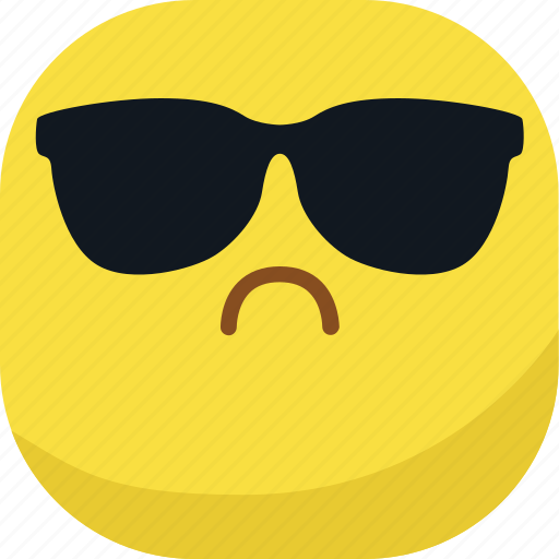 Avatar, cool, emoji, emoticon, glasses, sad, smiley icon - Download on Iconfinder