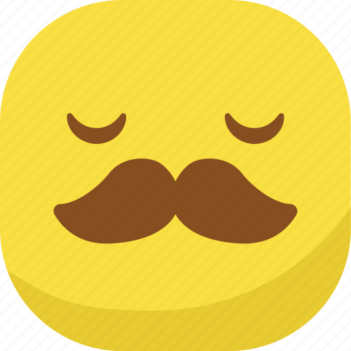 Avatar, emoji, emoticon, emotion, mustache, sad, smiley icon - Download on Iconfinder