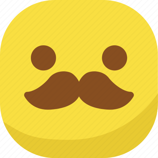Avatar, emoji, emoticon, emotion, mustache, smiley icon - Download on Iconfinder