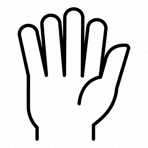 Hand, gesture, hand up, palm, vote icon - Download on Iconfinder