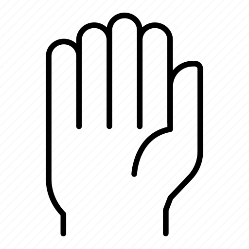 Hand, gesture, hand up, palm, vote icon - Download on Iconfinder