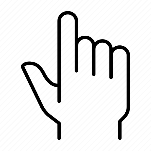 Hand, gesture, finger, point, direction icon - Download on Iconfinder