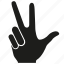 arm, finger, gesture, hand, palm, three 