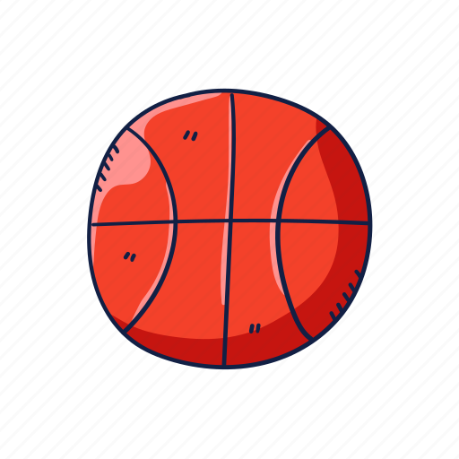 Hand, drawn, back, school, basket, ball, university icon - Download on Iconfinder
