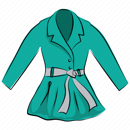 Dress coat, evening gown, gown, nightgown, overcoat, raincoat, trench coat icon - Download on Iconfinder
